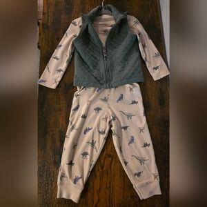 Carter's Child of Mine Baby and Toddler Boy Vest Outfit Set, 3-Piece 18 Months